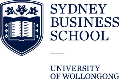 Sydney Business School, University of Wollongong. Logo.